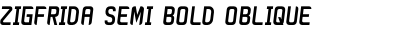Zigfrida Semi Bold Oblique Cyrillic
